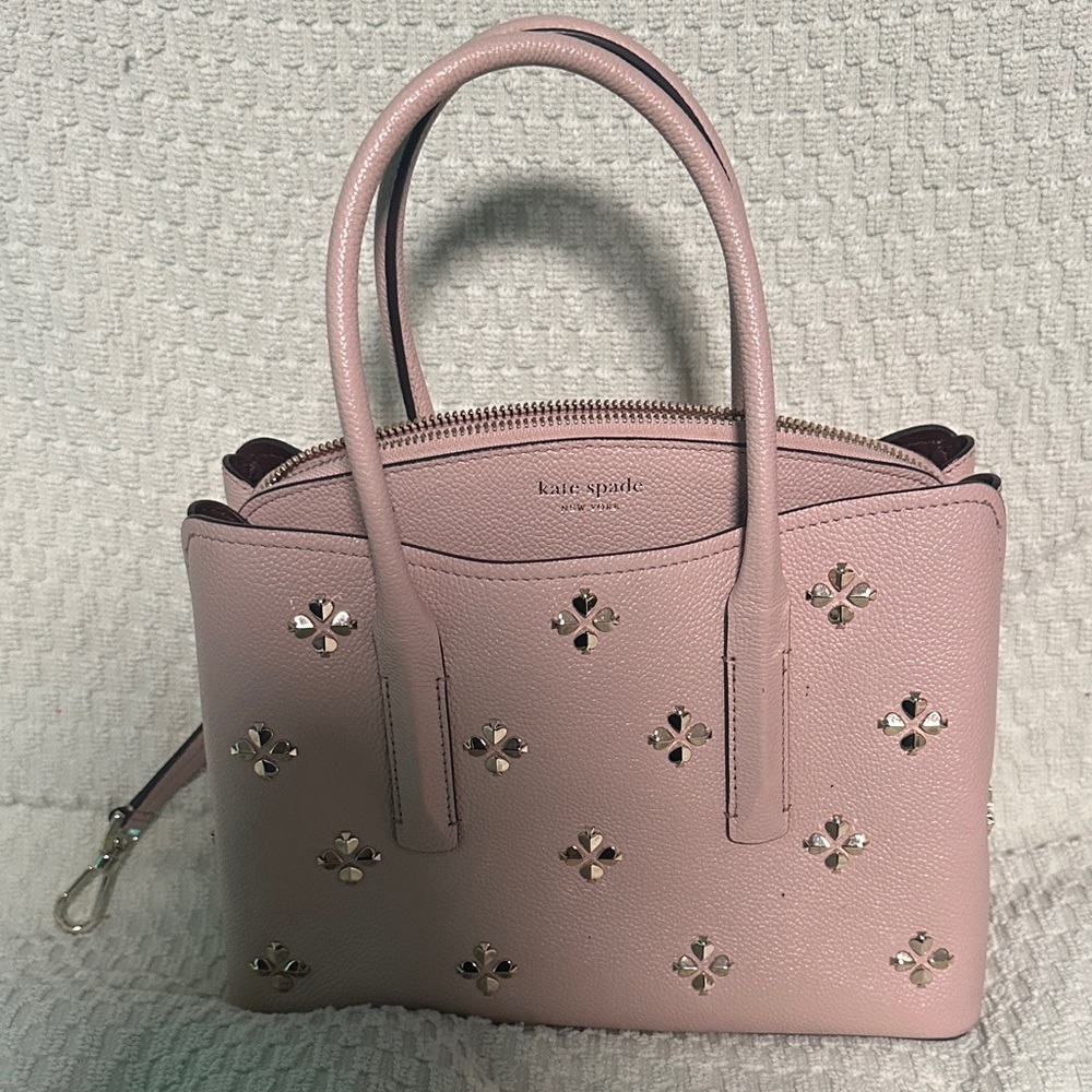 Kate Spade Blush Pink Studded Satchel